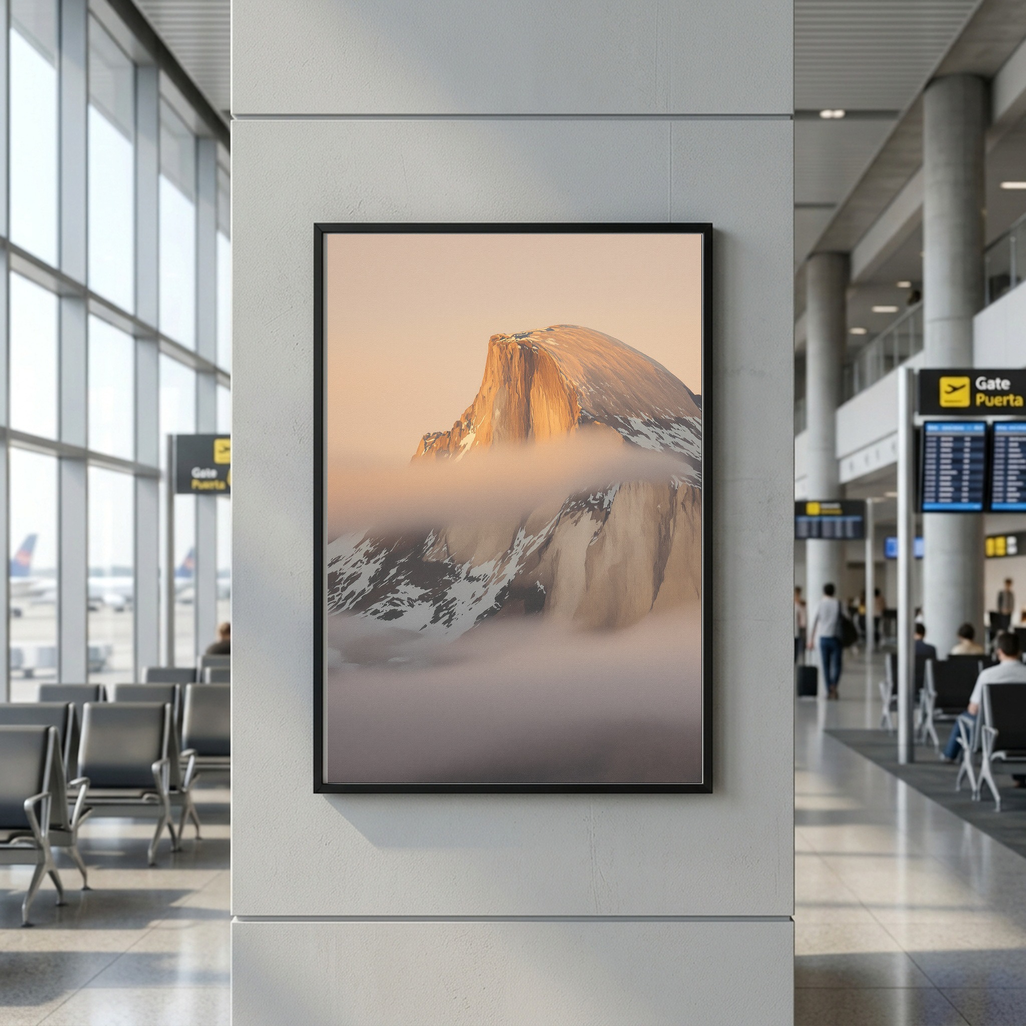 Yosemite Valley at Twilight, El Capitan and Half Dome Canvas Wall Art - Image 2