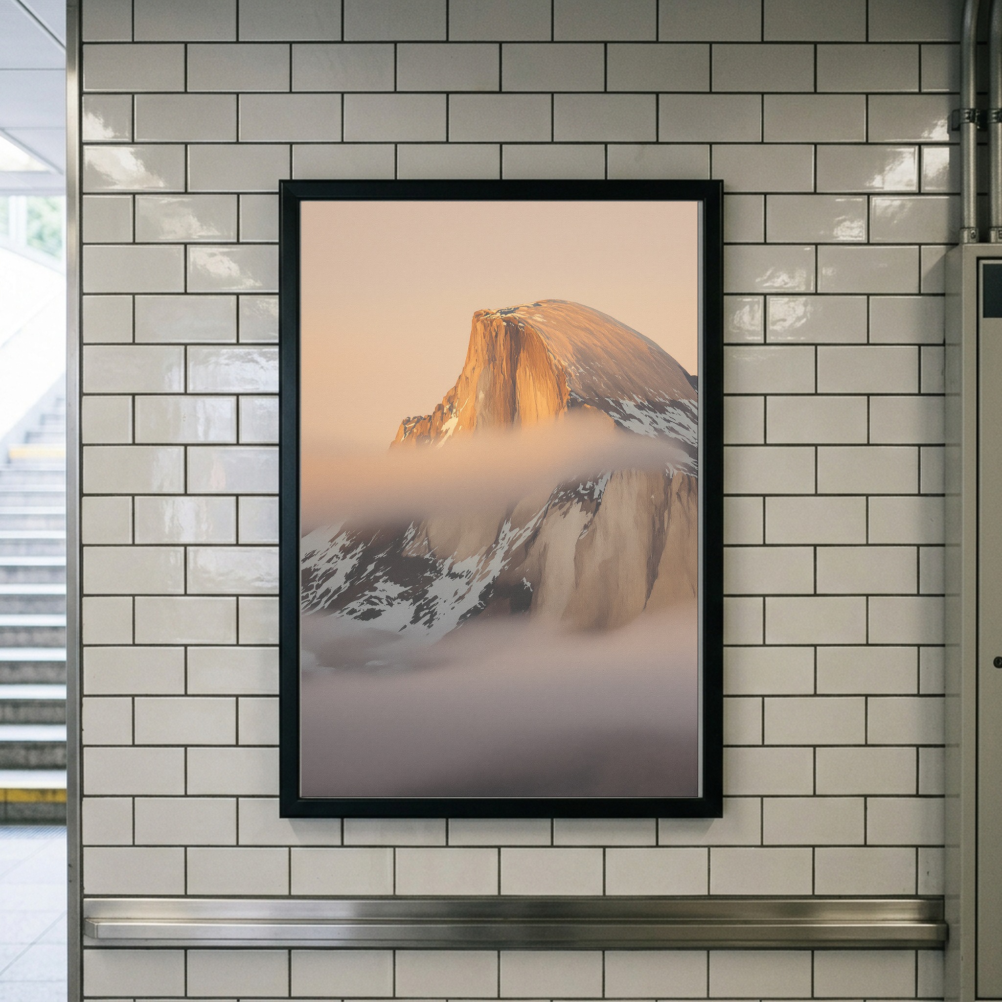 Yosemite Valley at Twilight, El Capitan and Half Dome Canvas Wall Art - Image 3