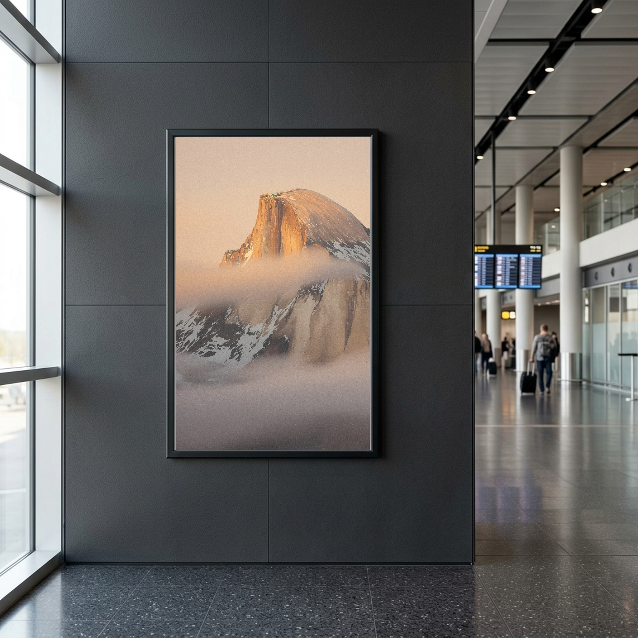 Yosemite Valley at Twilight, El Capitan and Half Dome Canvas Wall Art - Image 4