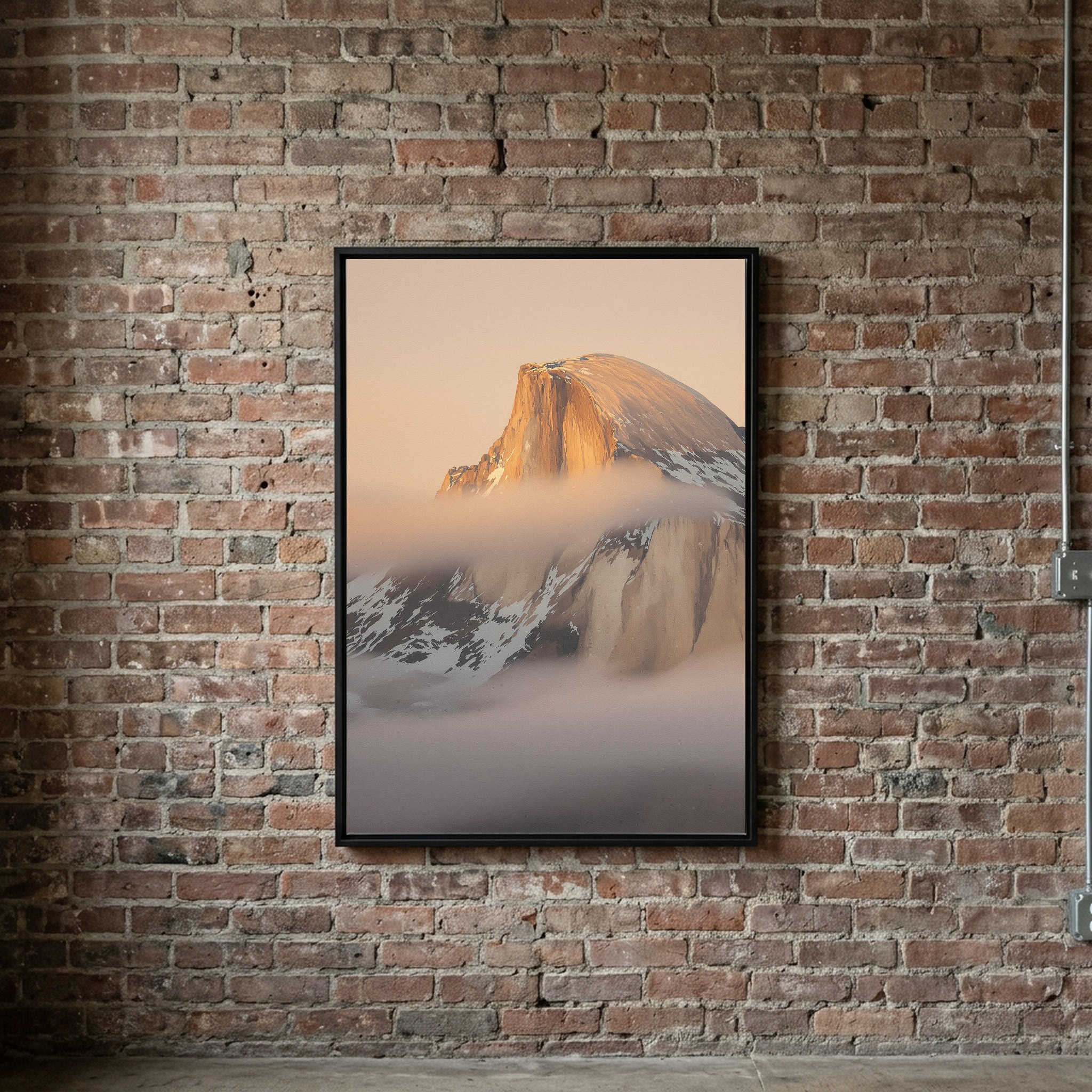 Yosemite Valley at Twilight, El Capitan and Half Dome Canvas Wall Art - Image 8