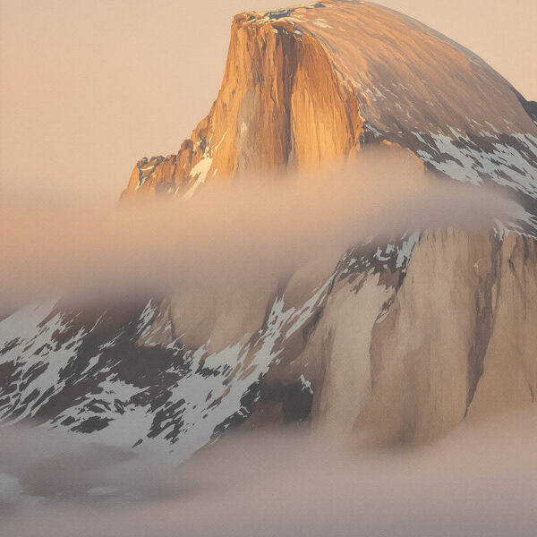 Yosemite Valley at Twilight, El Capitan and Half Dome Canvas Wall Art