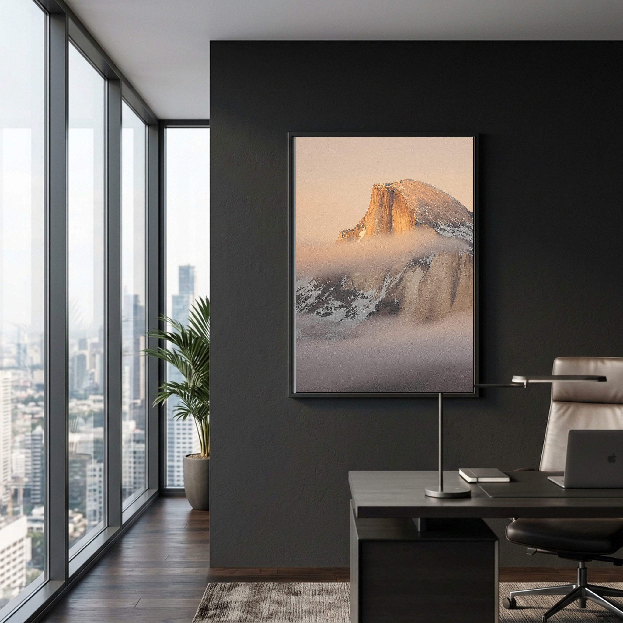 Yosemite Valley at Twilight, El Capitan and Half Dome Canvas Wall Art - Image 10