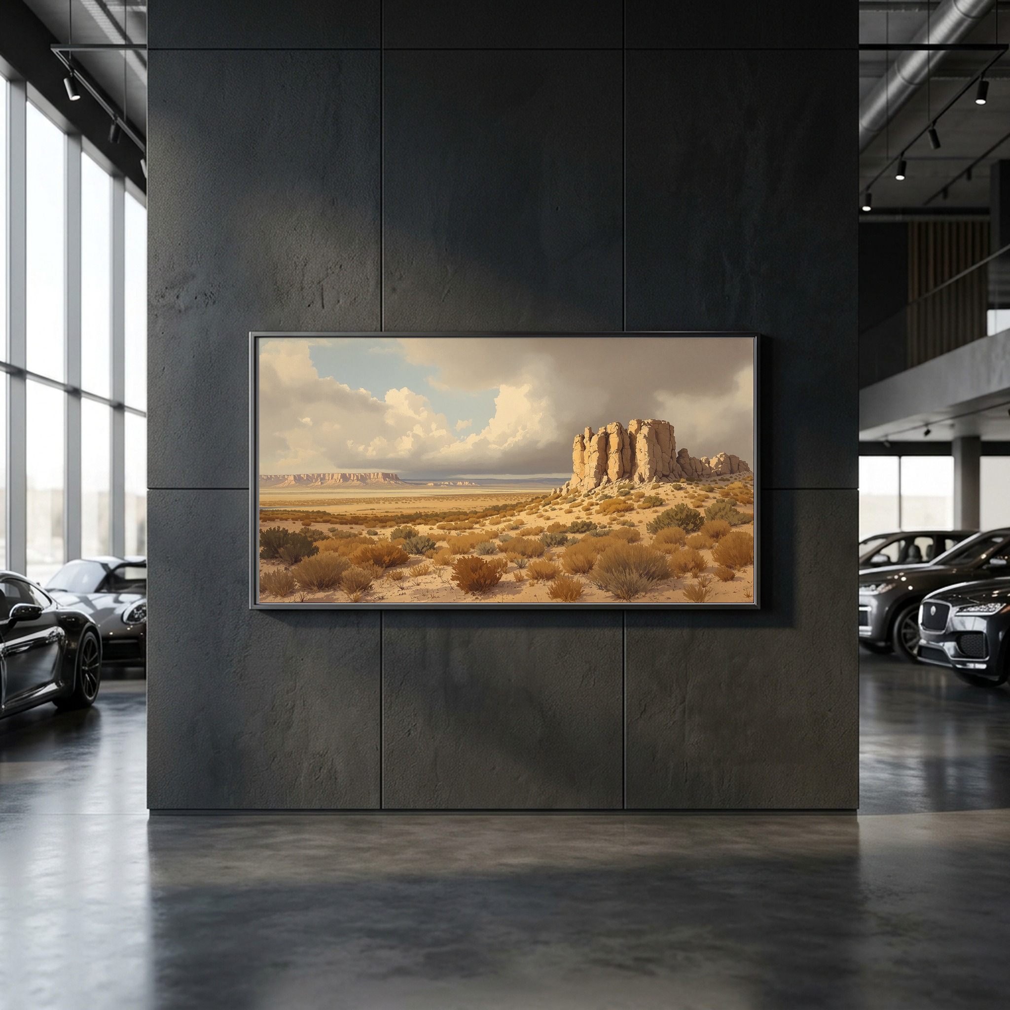 Rocky Mountain High Plateaus Panoramic Canvas – Open Wild Landscape with Dramatic Clouds - Image 7