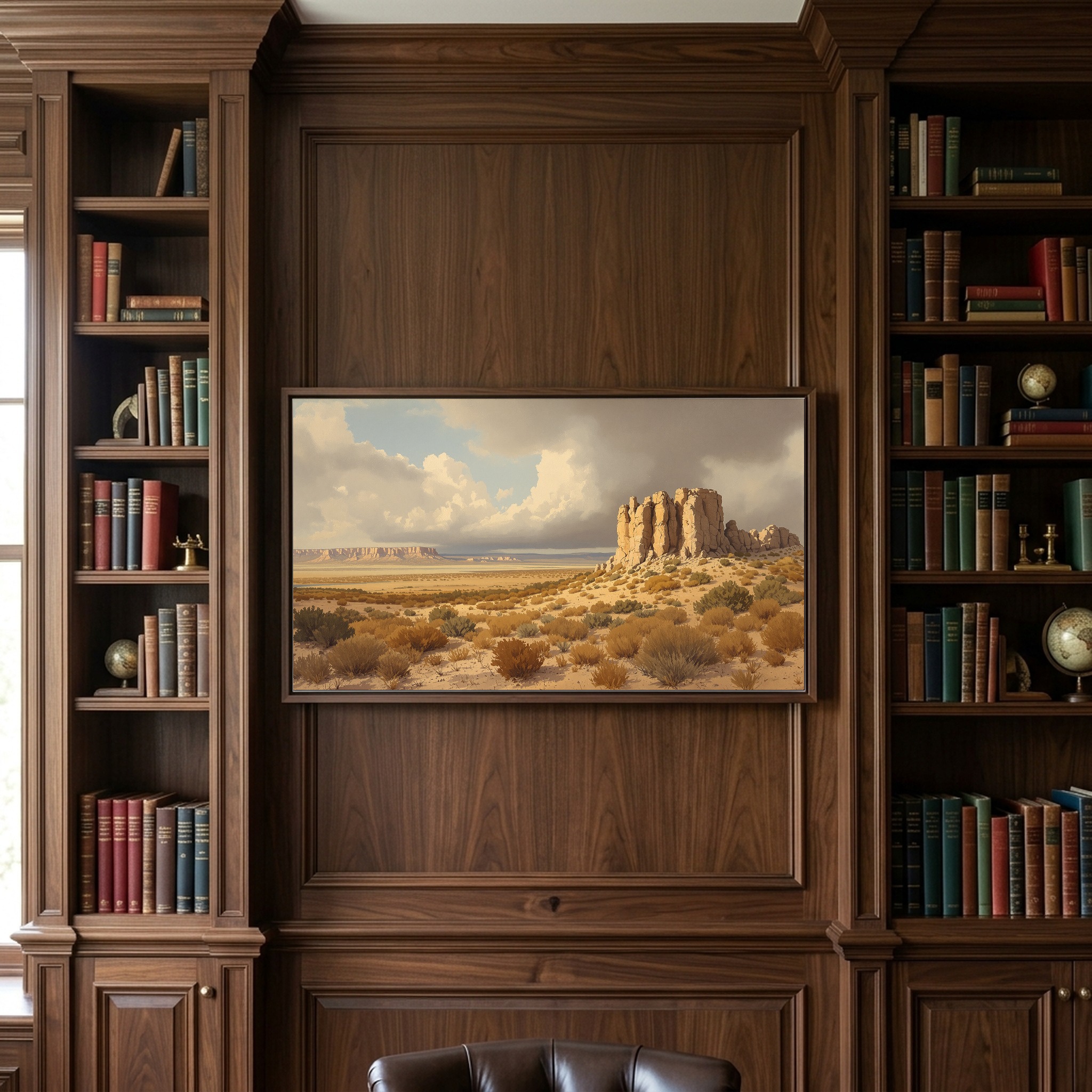 Rocky Mountain High Plateaus Panoramic Canvas – Open Wild Landscape with Dramatic Clouds - Image 10