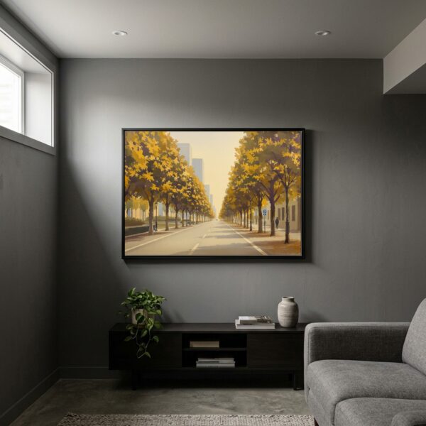 Philadelphia Center City Skyline from the Parkway | Canvas Wall Art for Grand Hallway or Office