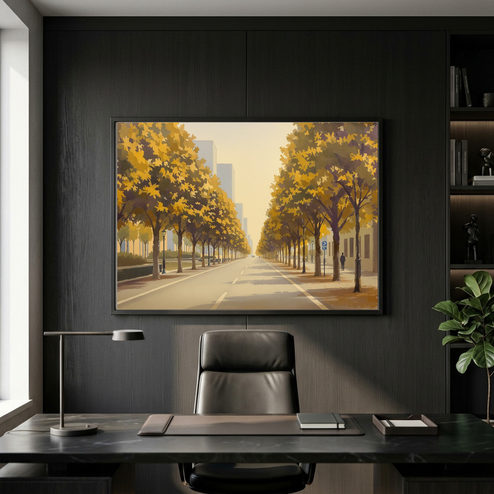 Philadelphia Center City Skyline from the Parkway | Canvas Wall Art for Grand Hallway or Office - Image 3
