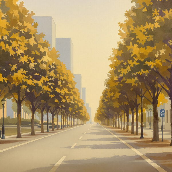 Philadelphia Center City & Parkway — Horizontal Canvas Wall Art